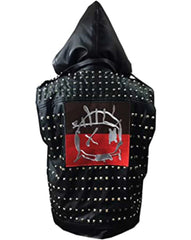 Watch Dogs 2 Wrench Real Leather Studded Black Vest