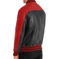 Terry Red and Black Varsity Jacket