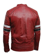 Cafe Racer Leather Jacket Mens