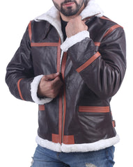 Resident Evil 4 Shearling B3 Brown Leon Kennedy Jacket