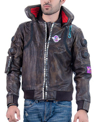 Cyberpunk 2077 Samurai Character V Light-up Real Leather Jacket
