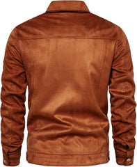 Men’s Brown Suede Leather Jacket