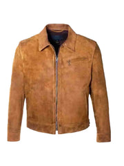 Men's Brandon Sklenar It Ends with Us Suede Leather Jacket