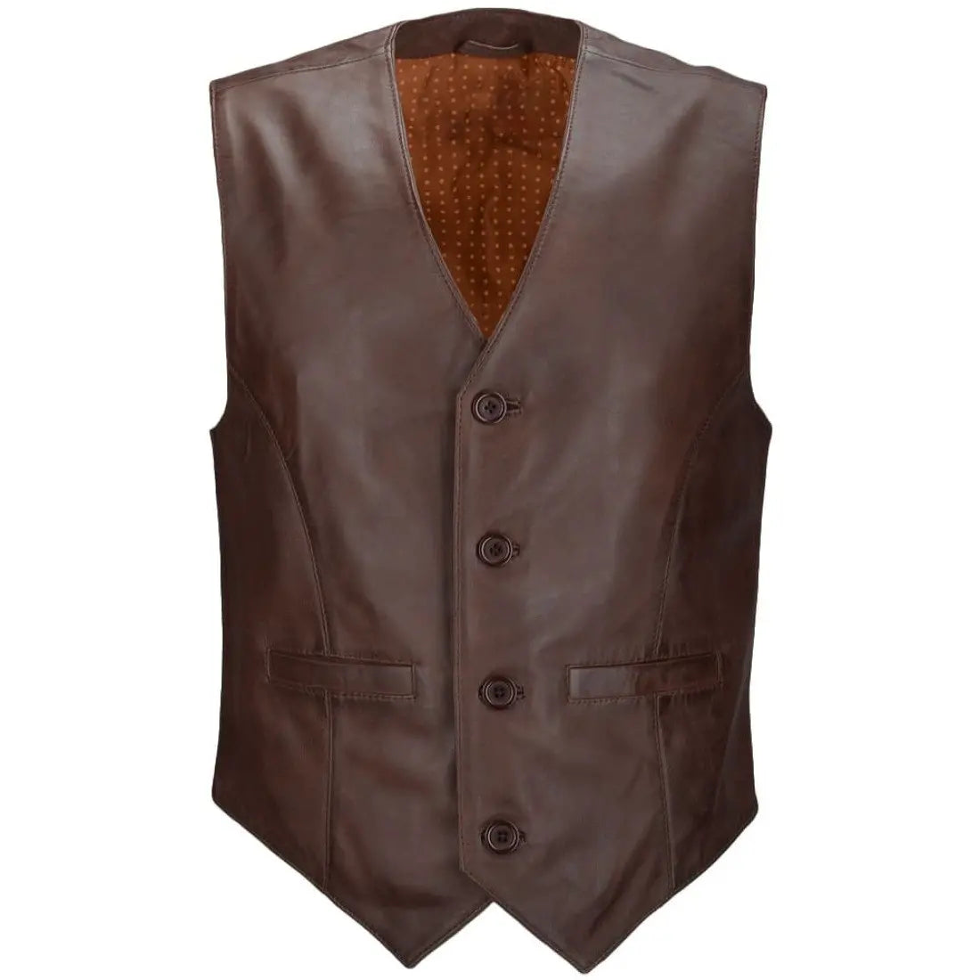 Men's leather waistcoats