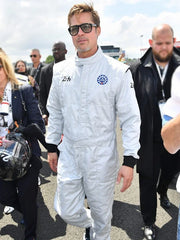 Men's F1 2025 Brad Pitt White Jumpsuit