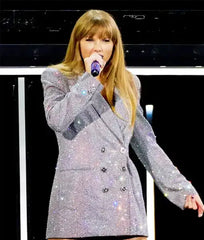 Women Taylor Swift Silver Blazer