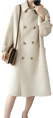 Women's Wool Double Breasted Coats