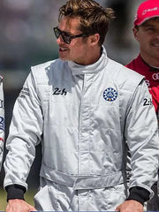 Men's F1 2025 Brad Pitt White Jumpsuit